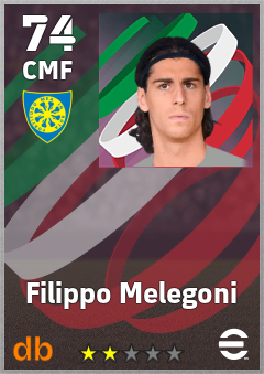 Filippo Melegoni — CMF, OVR 74, MAX 74