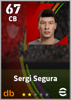 Sergi Segura — CB, OVR 67, MAX 67