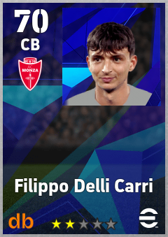 Filippo Delli Carri — CB, OVR 70, MAX 70