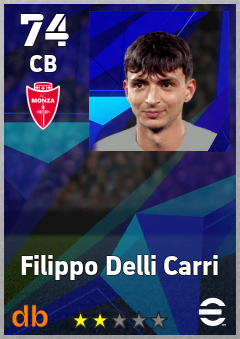 Filippo Delli Carri — CB, OVR 74, MAX 74