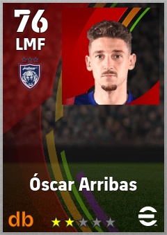 Óscar Arribas — LMF, OVR 76, MAX 76