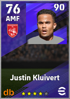Justin Kluivert eFootball player card