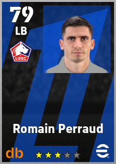 Romain Perraud — LB, OVR 79, MAX 79
