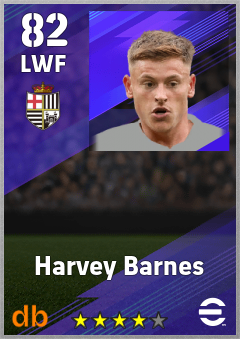 Harvey Barnes eFootball player card