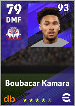 Boubacar Kamara eFootball player card