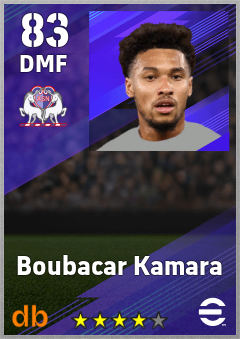 Boubacar Kamara — DMF, OVR 83, MAX 93
