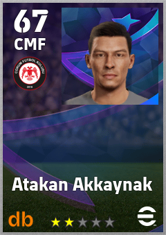 Atakan Akkaynak — CMF, OVR 67, MAX 67