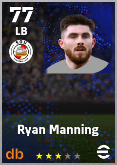 Ryan Manning — LB, OVR 77, MAX 77