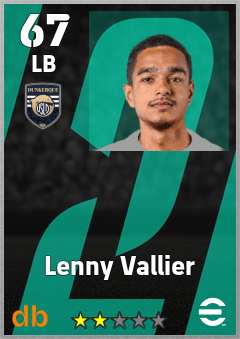 Lenny Vallier — LB, OVR 67, MAX 67