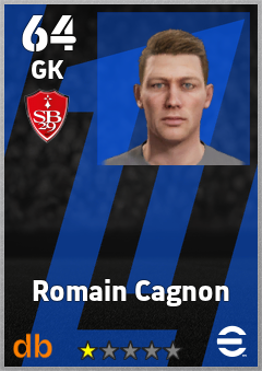 Romain Cagnon — GK, OVR 64, MAX 64