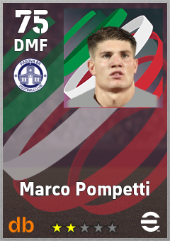 Marco Pompetti — DMF, OVR 75, MAX 75