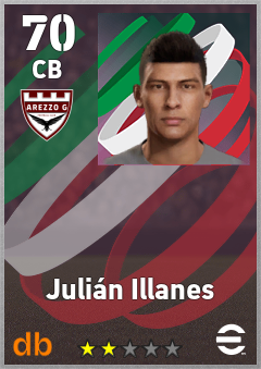 Julián Illanes — CB, OVR 70, MAX 70