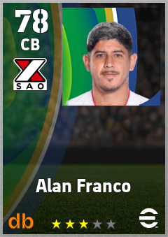 Alan Franco — CB, OVR 78, MAX 78