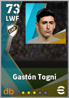 Gastón Togni — LWF, OVR 73, MAX 73