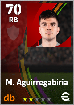 M. Aguirregabiria eFootball player card