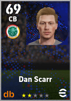 Dan Scarr — CB, OVR 69, MAX 69