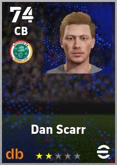 Dan Scarr — CB, OVR 74, MAX 74