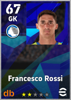 Francesco Rossi — GK, OVR 67, MAX 67