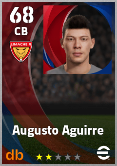 Augusto Aguirre — CB, OVR 68, MAX 68