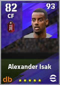 Alexander Isak eFootball player card
