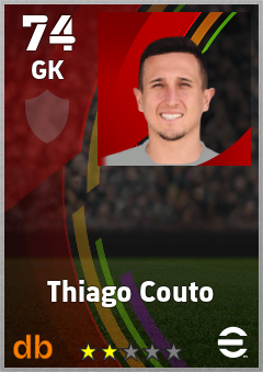Thiago Couto — GK, OVR 74, MAX 74
