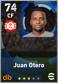 Juan Otero — CF, OVR 74, MAX 74