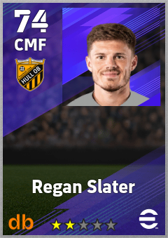 Regan Slater — CMF, OVR 74, MAX 74