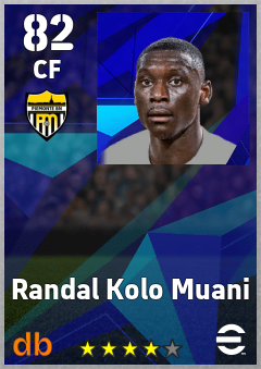 Randal Kolo Muani — CF, OVR 82, MAX 90