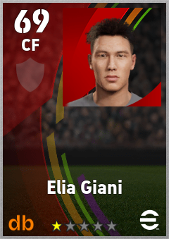 Elia Giani — CF, OVR 69, MAX 69