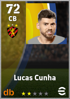 Lucas Cunha — CB, OVR 72, MAX 72
