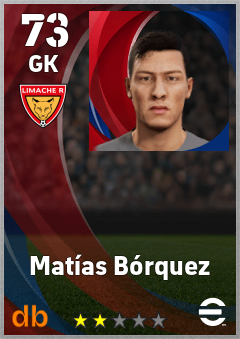 Matías Bórquez — GK, OVR 73, MAX 73