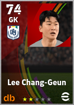 Lee Chang-Geun — GK, OVR 74, MAX 74