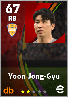 Yoon Jong-Gyu eFootball player card