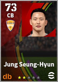 Jung Seung-Hyun — CB, OVR 73, MAX 73