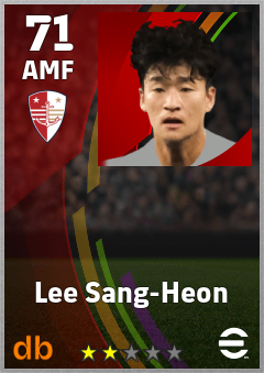 Lee Sang-Heon — AMF, OVR 71, MAX 71