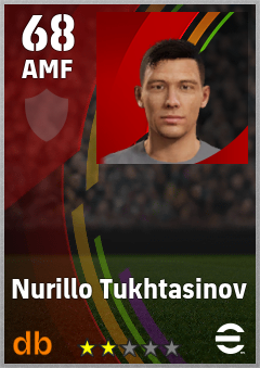 Nurillo Tukhtasinov eFootball player card