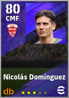 Nicolás Domínguez — CMF, OVR 80, MAX 80