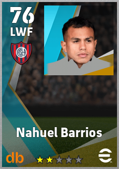 Nahuel Barrios eFootball player card