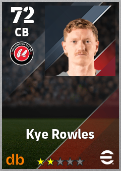 Kye Rowles — CB, OVR 72, MAX 72