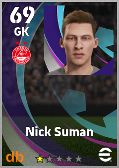 Nick Suman — GK, OVR 69, MAX 69