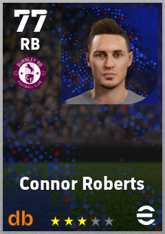 Connor Roberts — RB, OVR 77, MAX 77