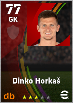 Dinko Horkaš — GK, OVR 77, MAX 77