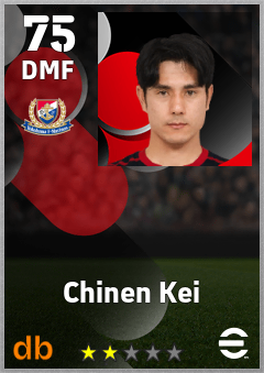 Chinen Kei — DMF, OVR 75, MAX 75