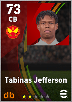 Tabinas Jefferson — CB, OVR 73, MAX 73