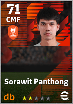 Sorawit Panthong — CMF, OVR 71, MAX 71
