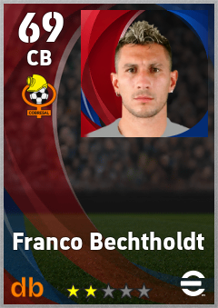 Franco Bechtholdt — CB, OVR 69, MAX 69