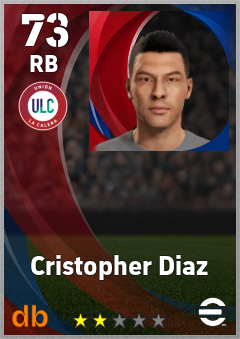 Cristopher Diaz eFootball player card
