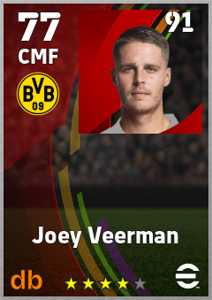 Joey Veerman eFootball player card
