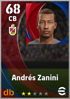 Andrés Zanini — CB, OVR 68, MAX 68