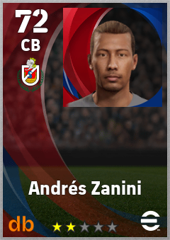 Andrés Zanini — CB, OVR 72, MAX 72